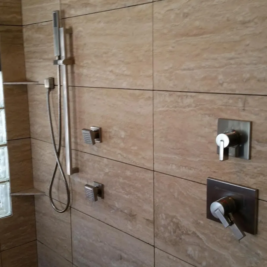 Shower fixture installation for Water Heater Replacement in Georgetown